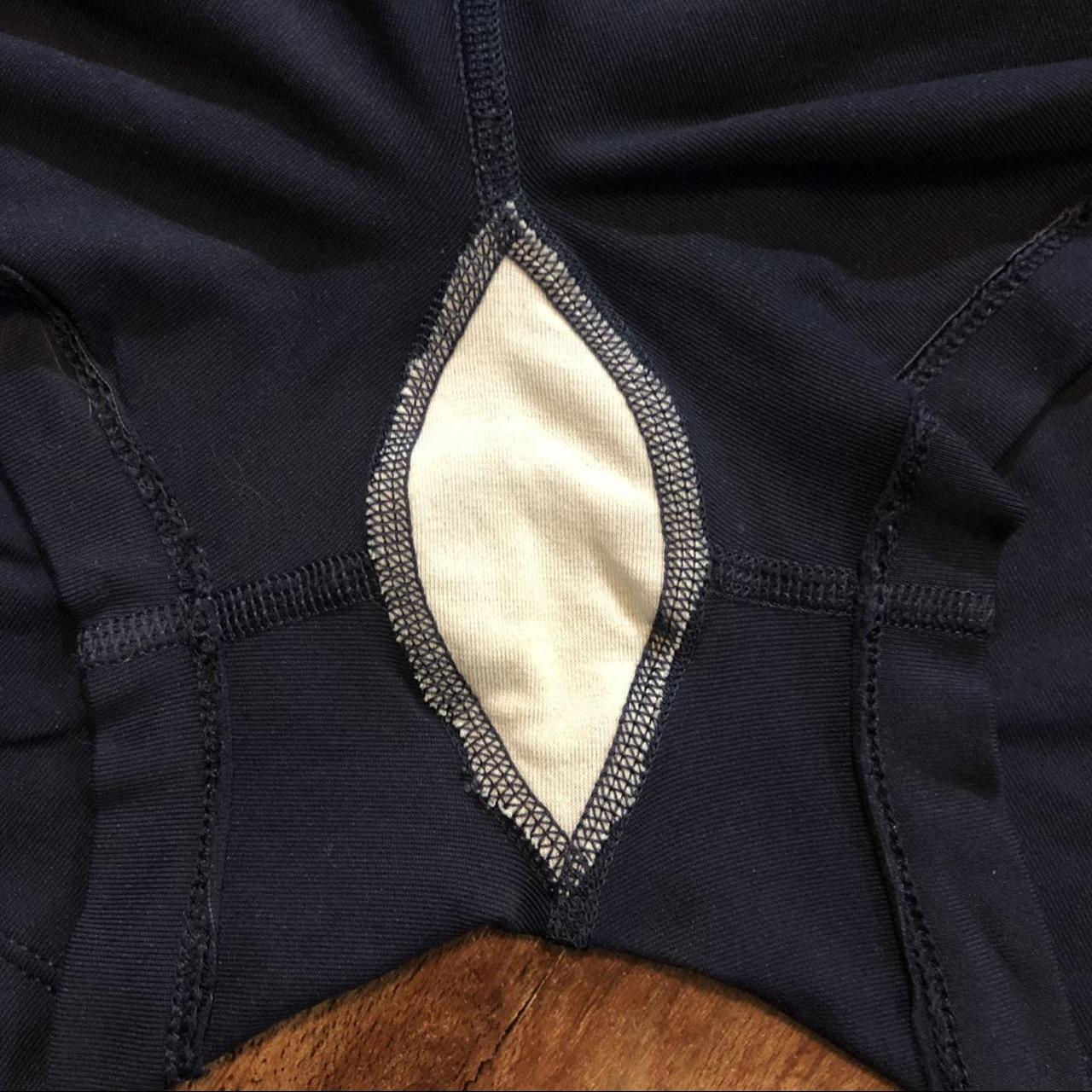 Asics Navy Blue Spandex Shorts Size Medium Worn... Depop