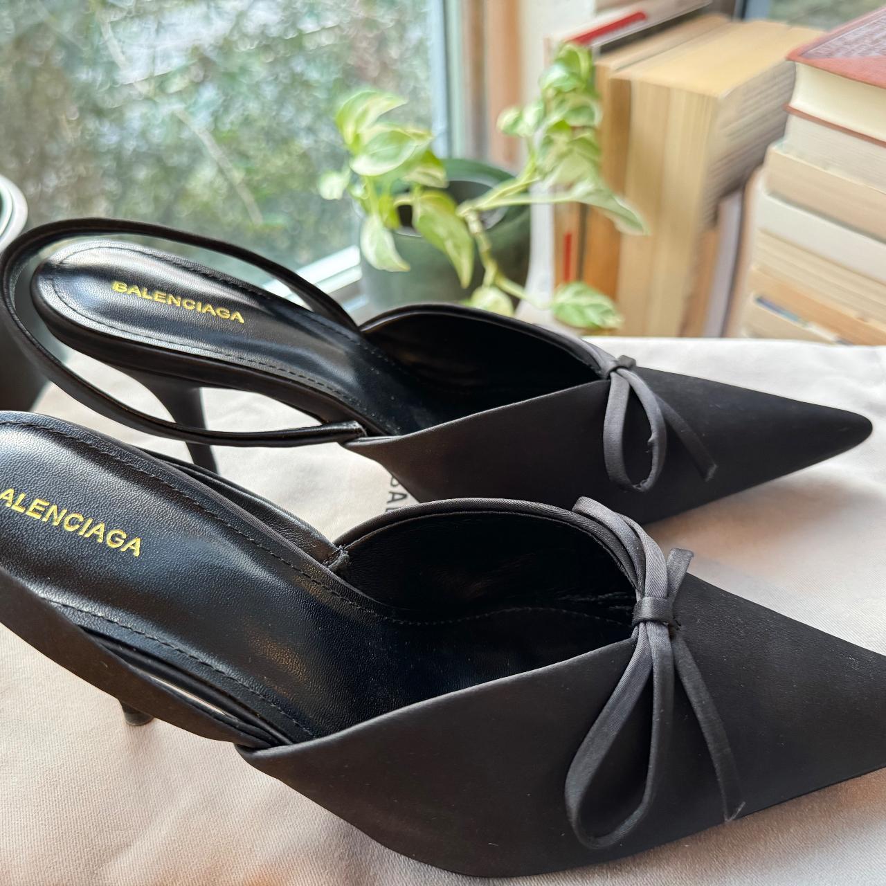 Balenciaga - Knife Bow Slingback Pumps. Women's | Depop