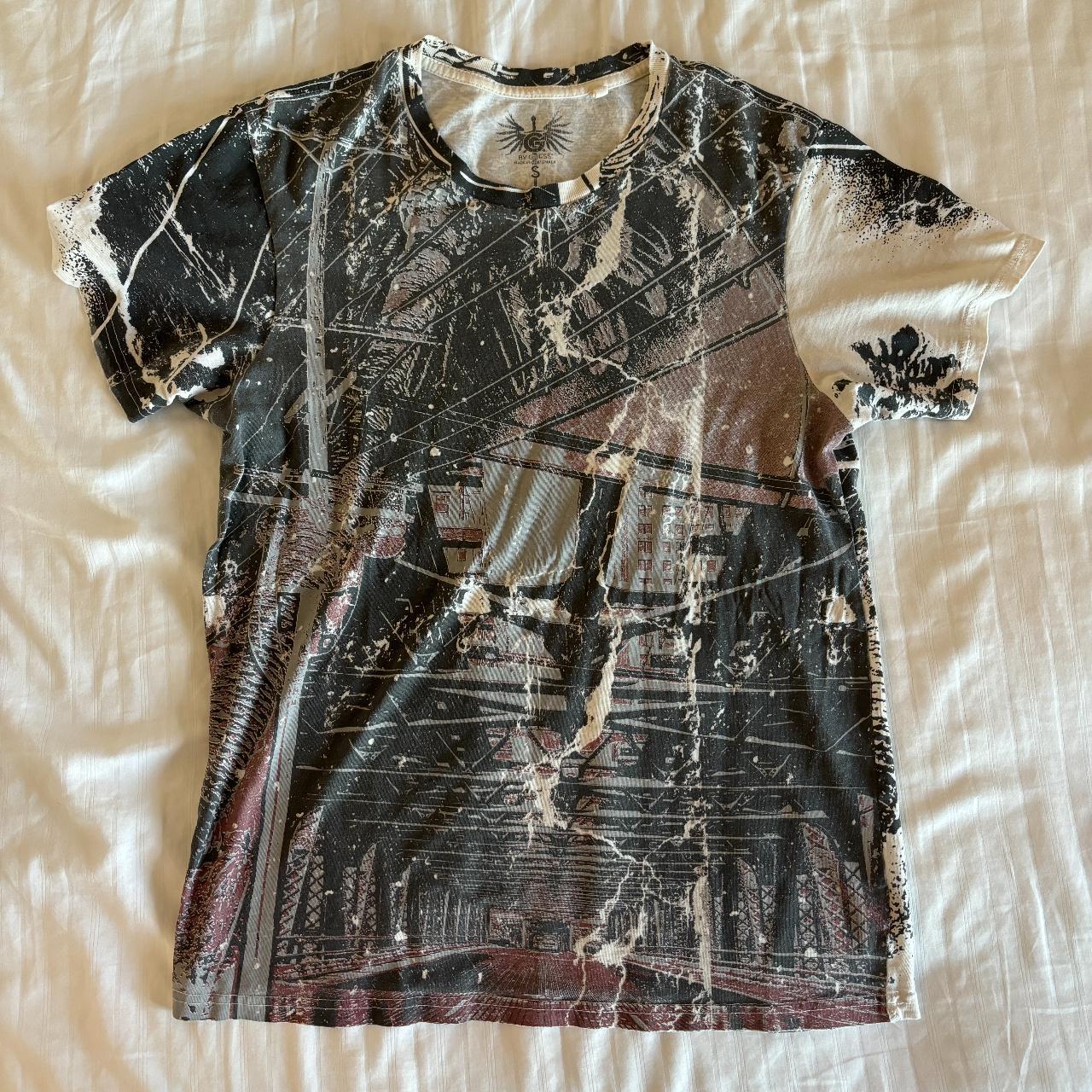 Guess Vintage Shirt - Size Small - Cool graphic... - Depop