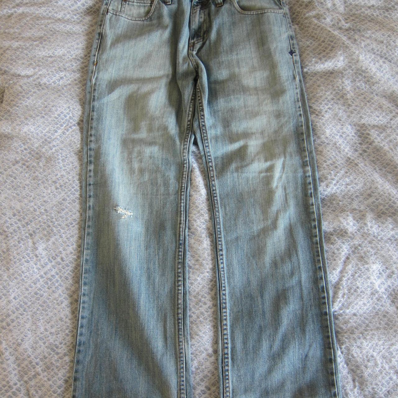Vintage Faded Wash Hurley Jeans - Size 30 - Small... - Depop