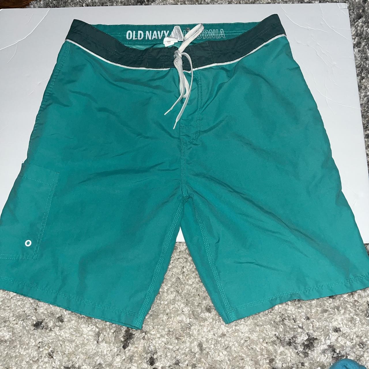 Men's Blue and Green Swimsuit-one-piece | Depop