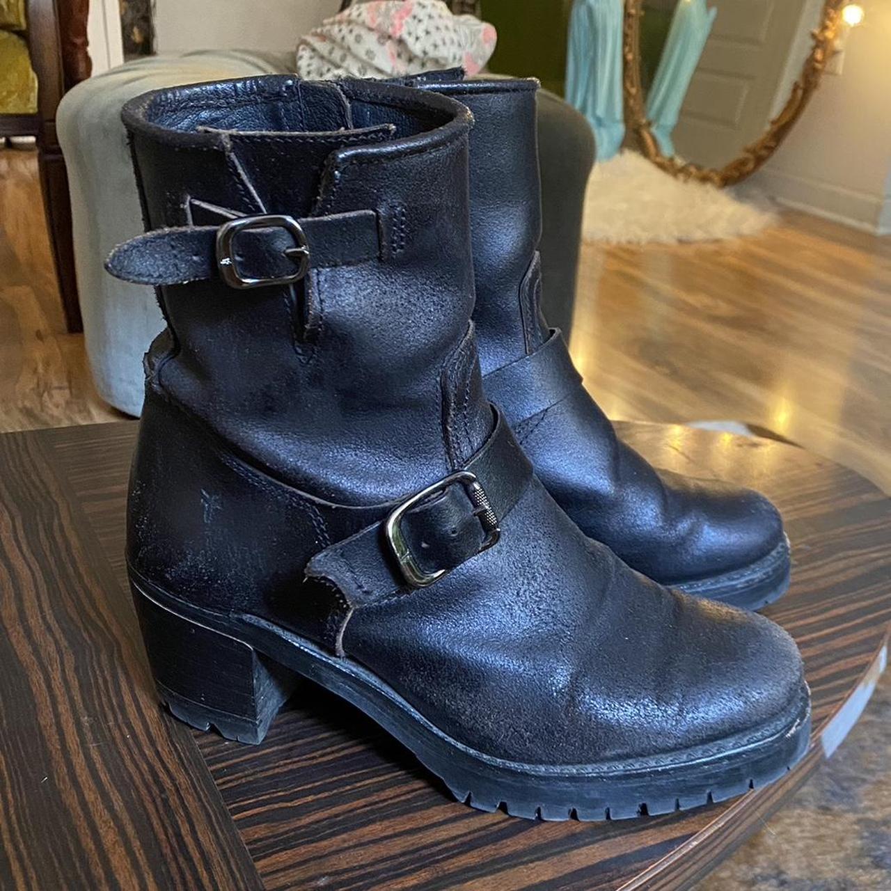 frye moto bootie