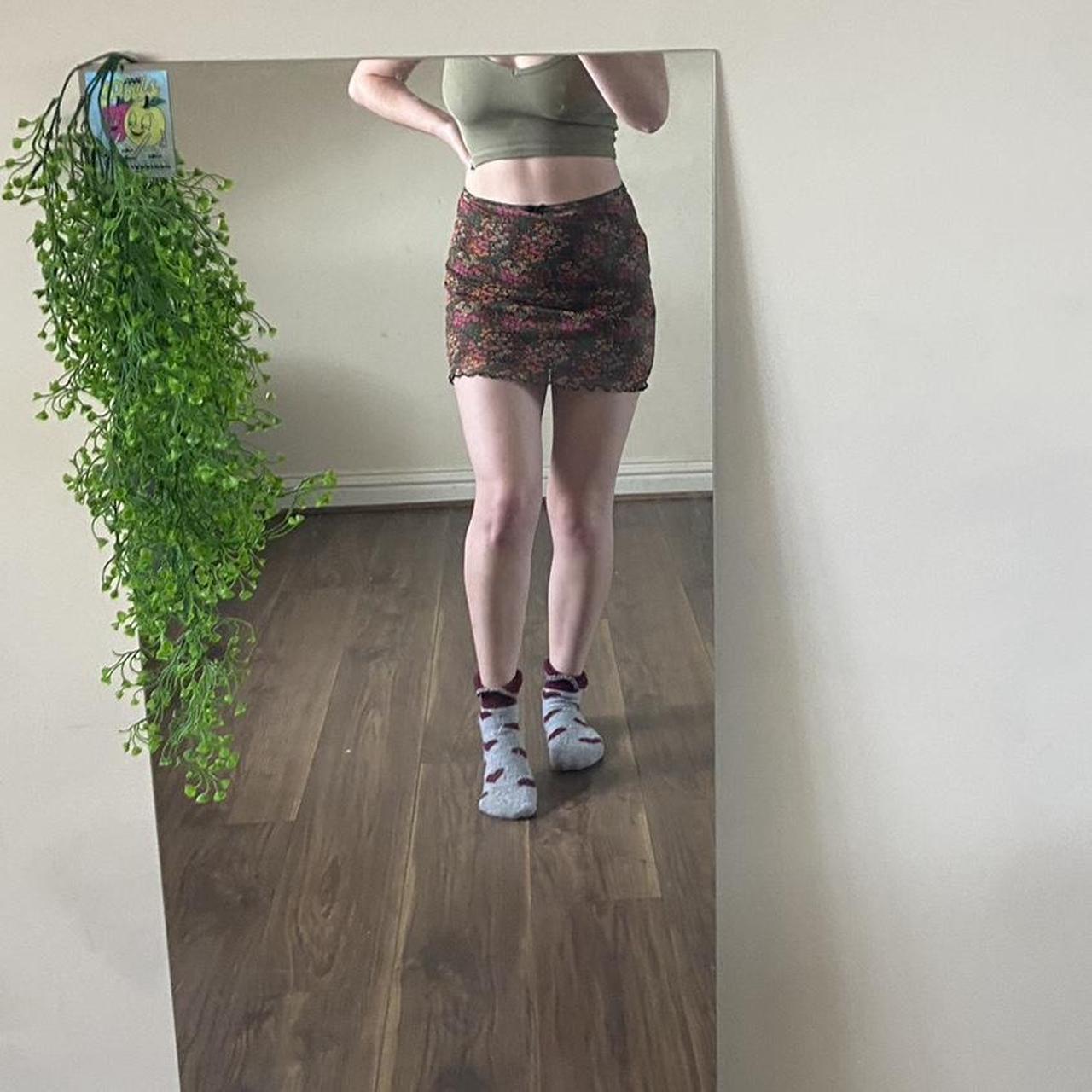 UO floral mini skirt, super cute🌸 - Depop