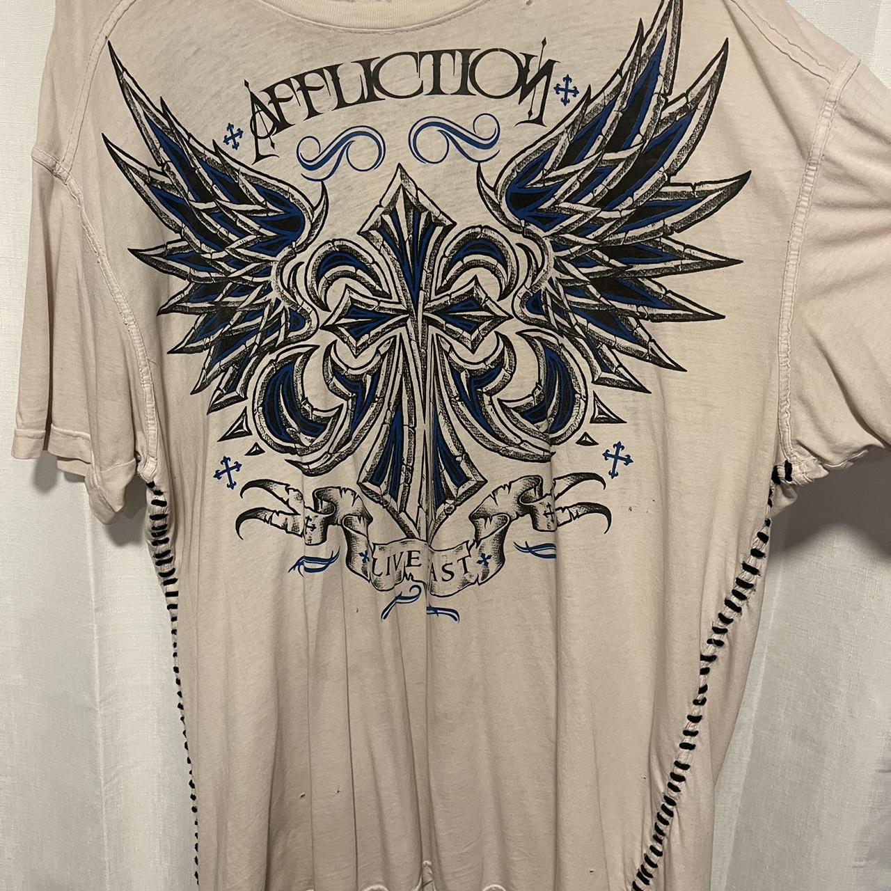 Very used beautiful affliction T Size XL **Several... Depop