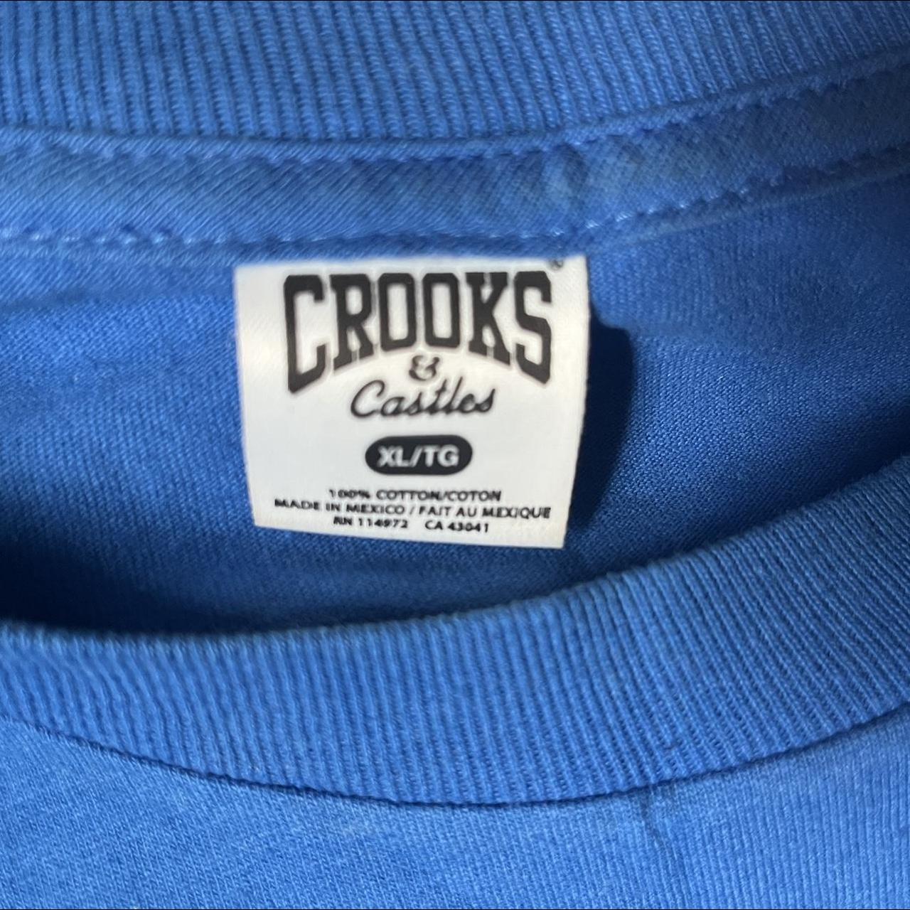 Crooks & Castles Men's Blue T-shirt (4)