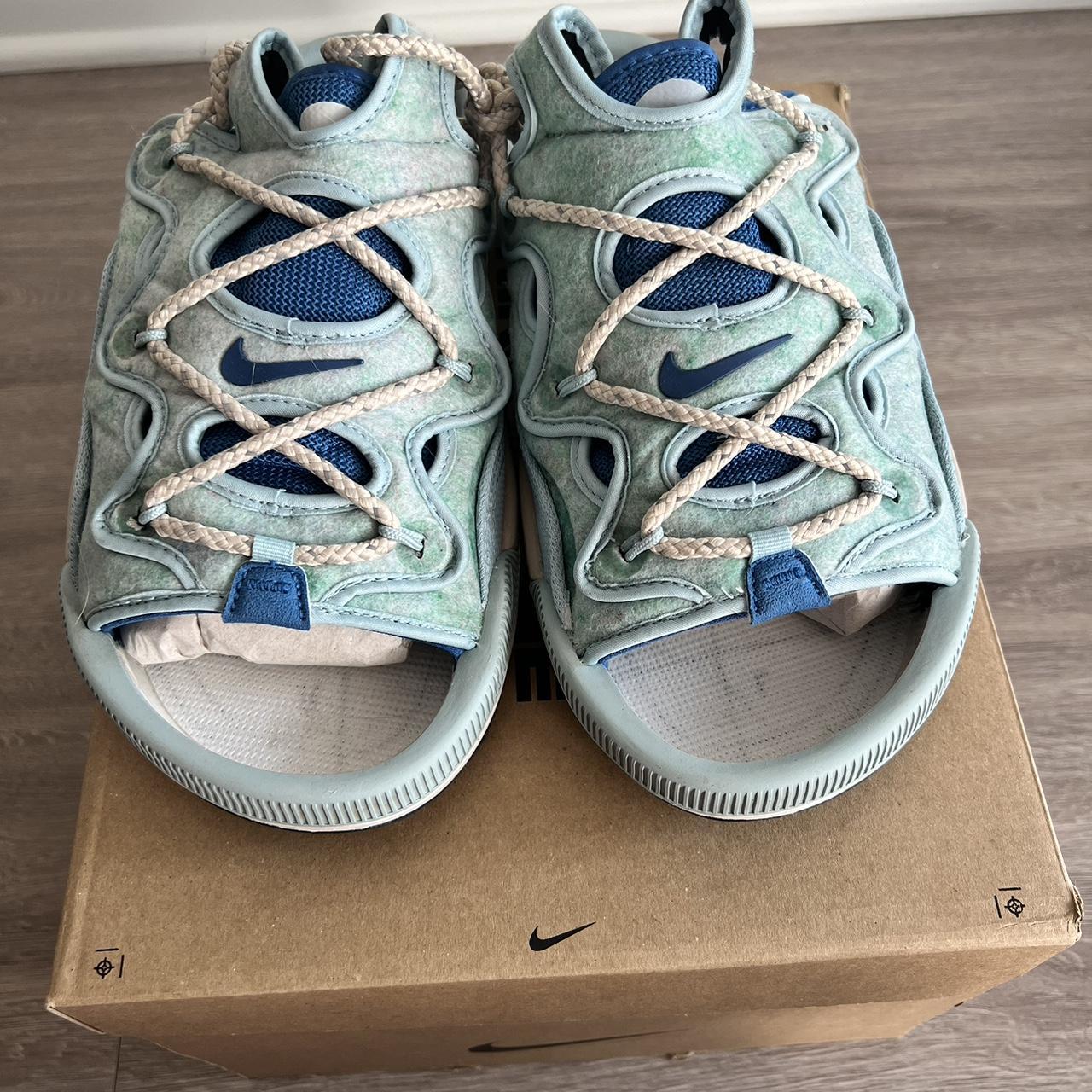 mens nike blue slides