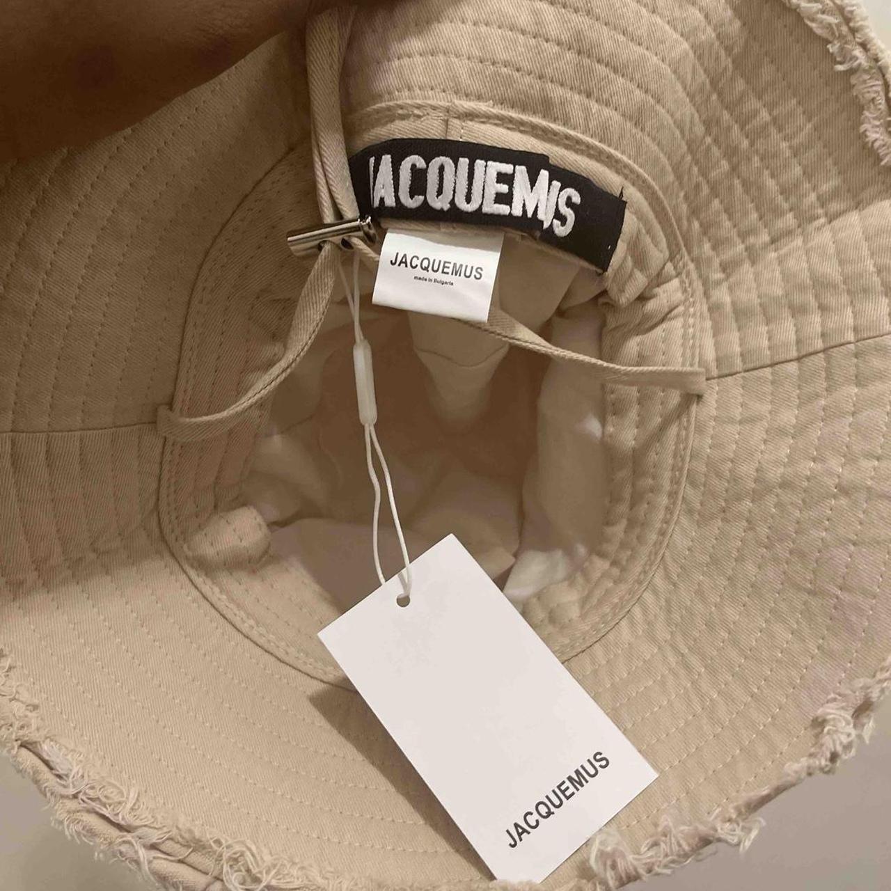 Jacquemus Women's Cream Hat Depop