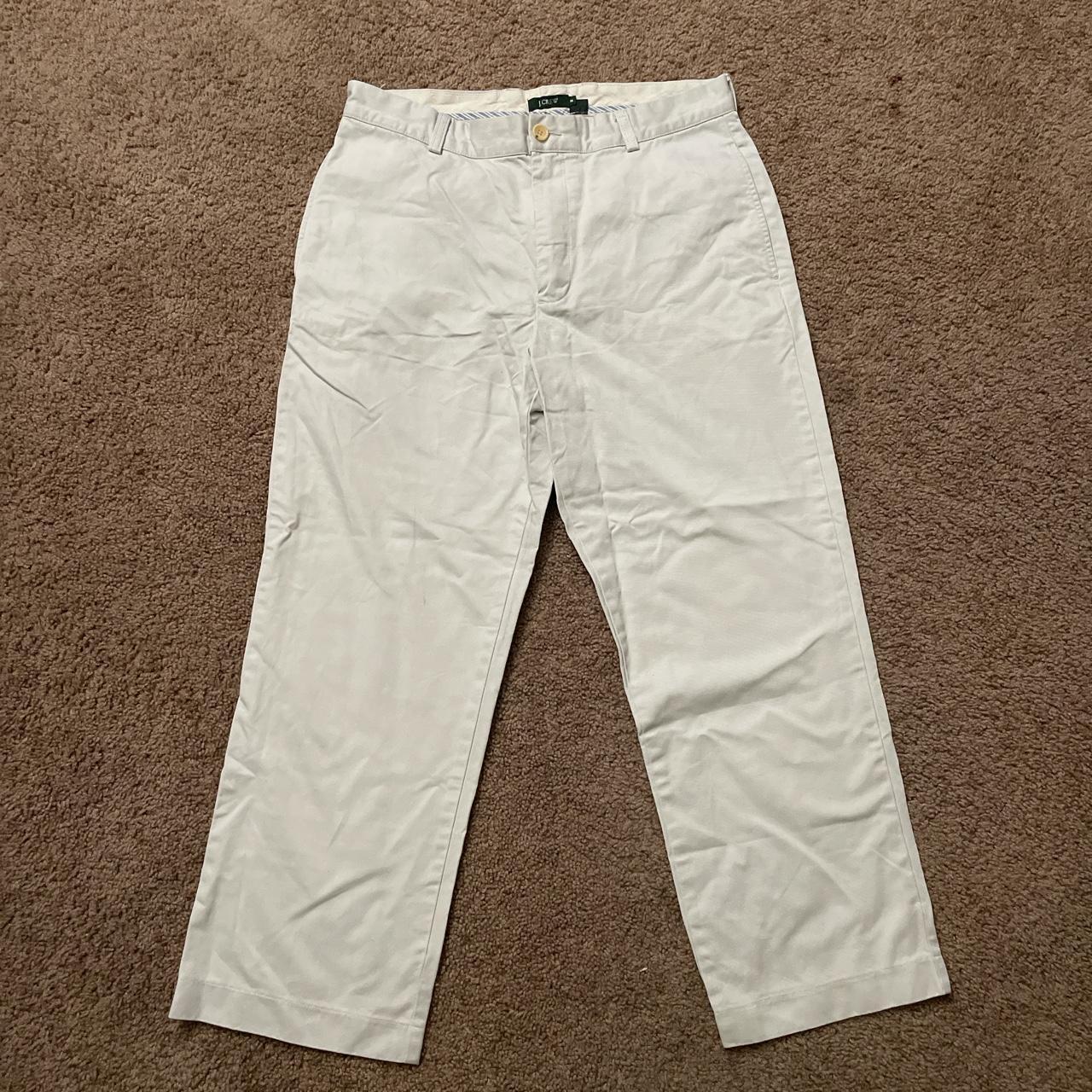 J-Crew white pants (100% cotton) - Depop