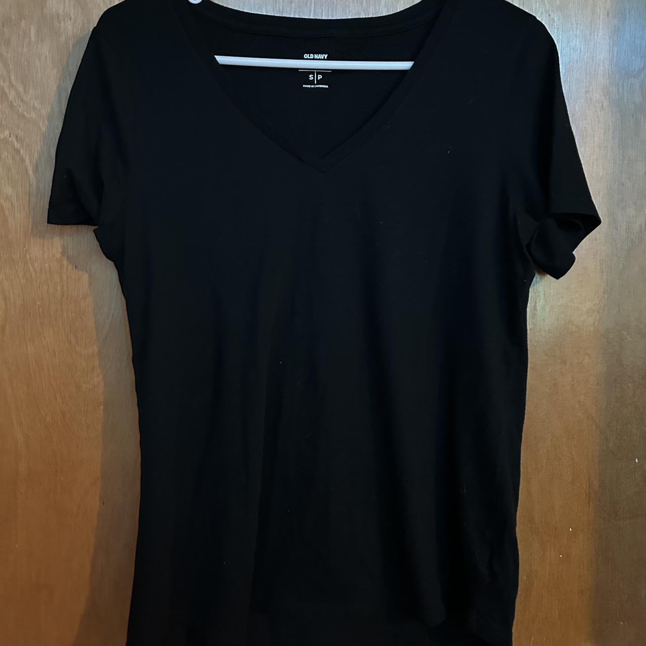 thrifted black plain tshirt (size: small) (brand:... - Depop