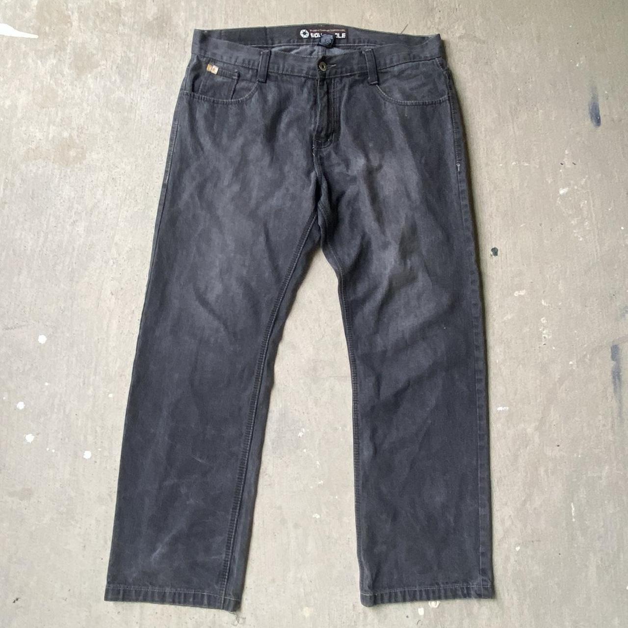 Y2k South Pole jeans Black wash, nice fade Essential... - Depop