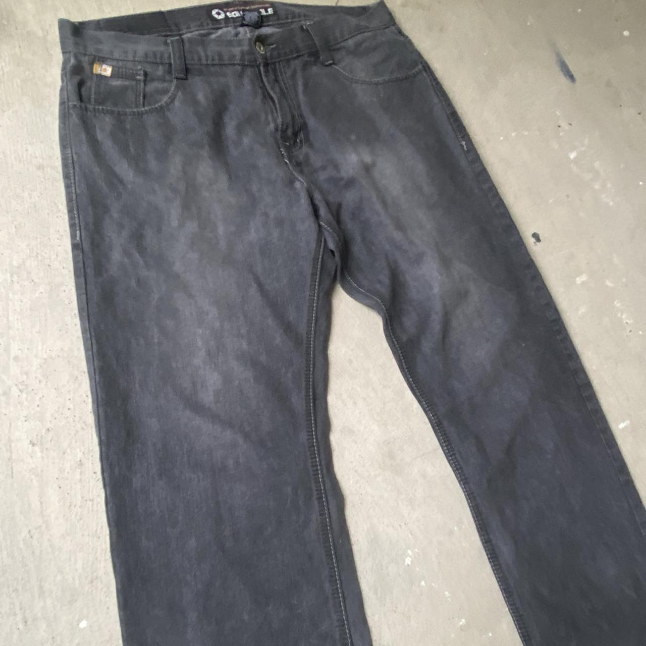 Y2k South Pole jeans Black wash, nice fade Essential... - Depop