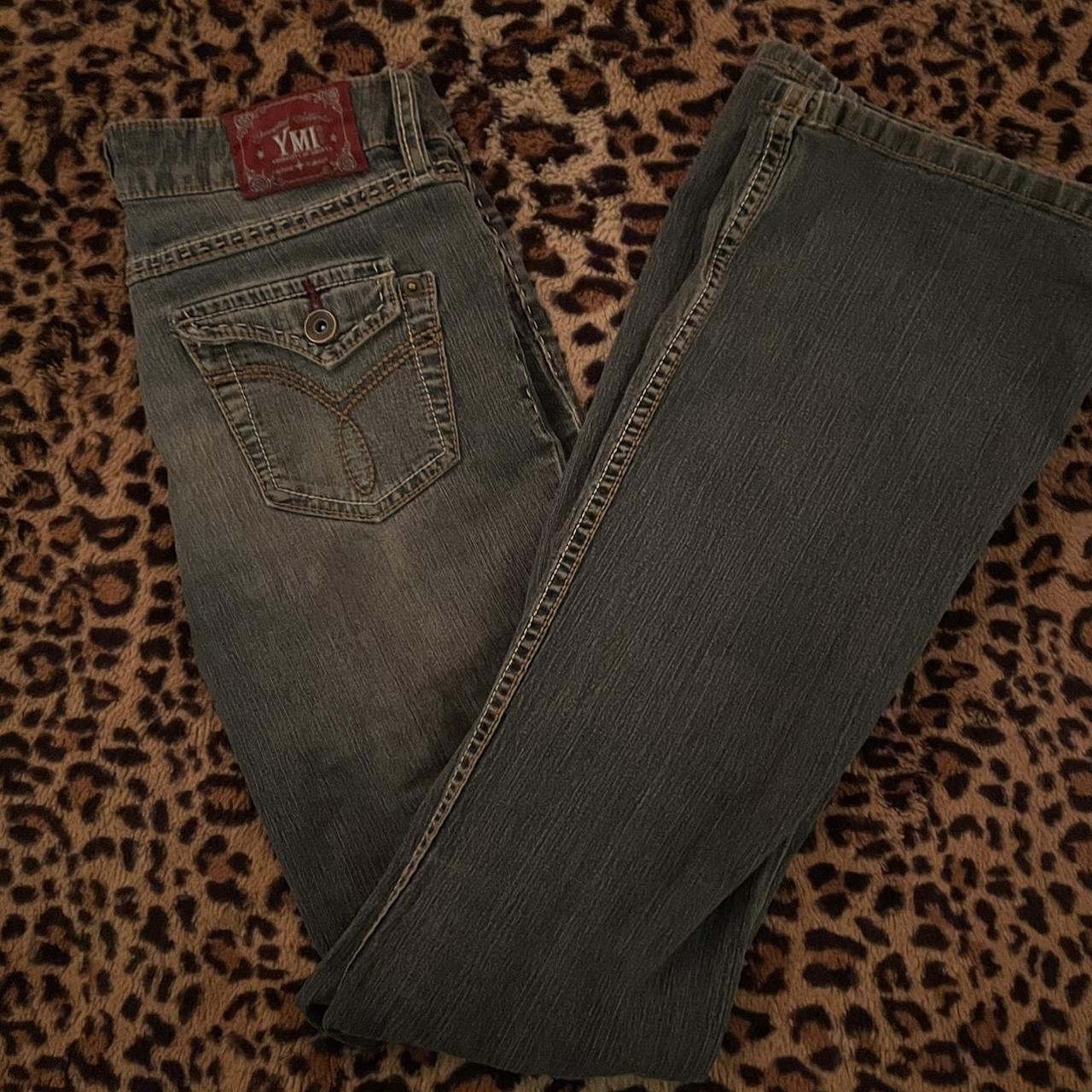 YMI Jeans Women's Navy Jeans Depop
