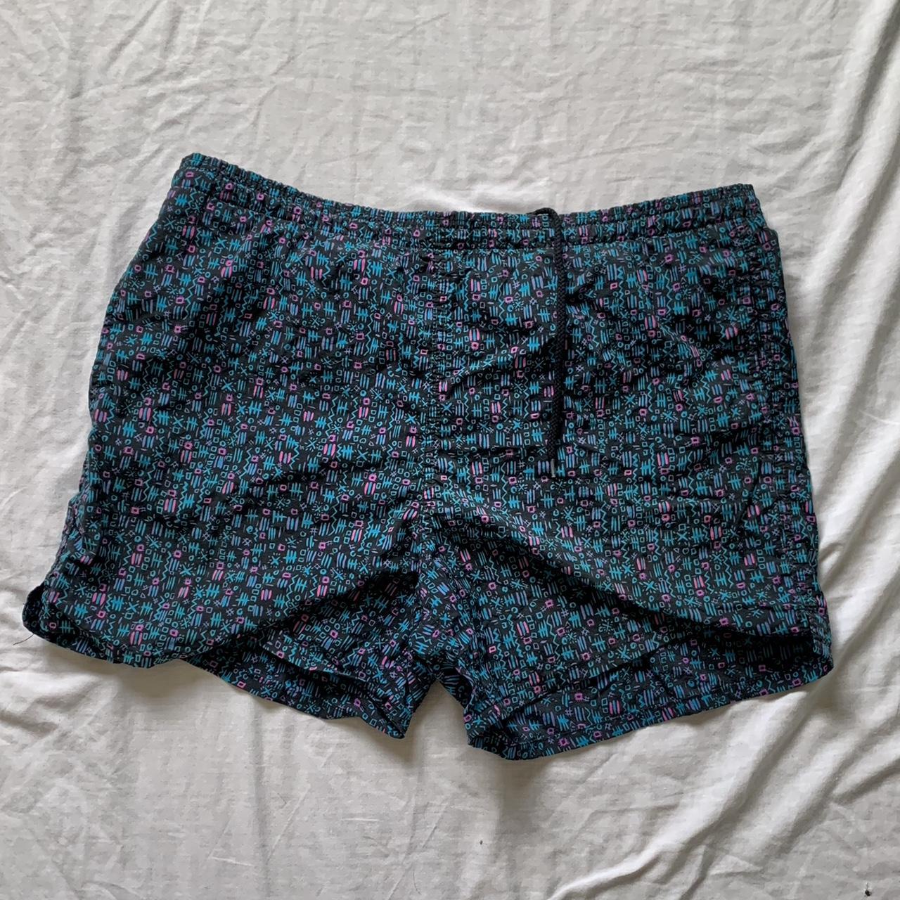 Cheetah swimming shorts like new condition with no... - Depop