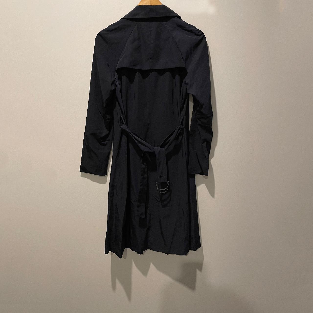 Zara Navy Trench Coat Size S Near New worn... Depop