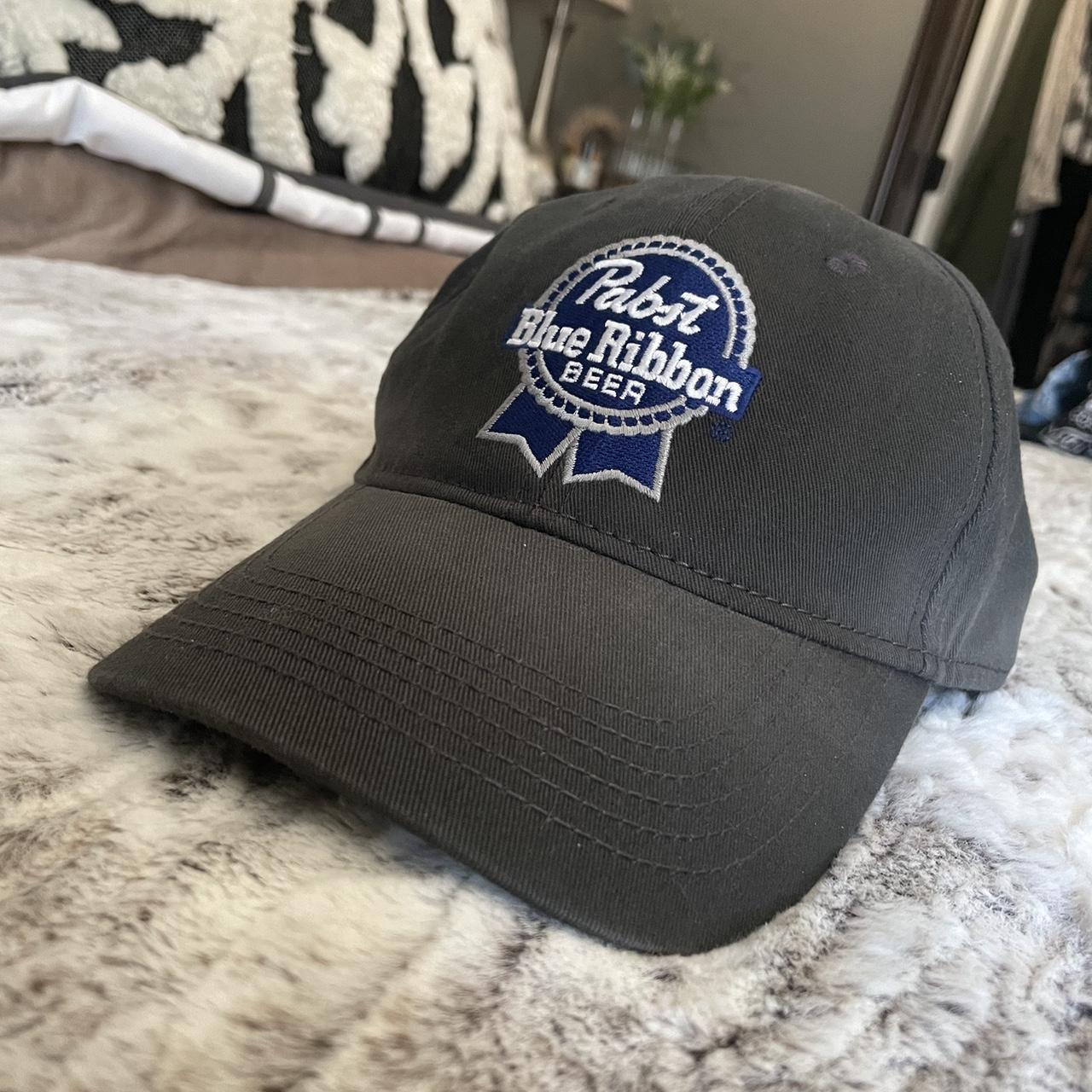 Pabst Blue Ribbon Velcro Strap Hat OSFM Official... Depop