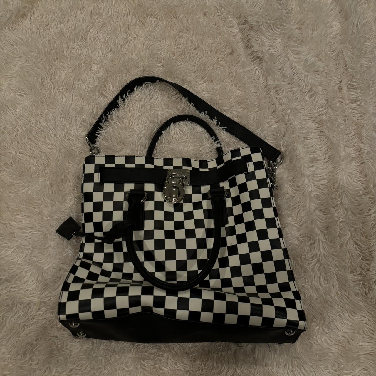 Black and white checkered michael kors purse new arrivals