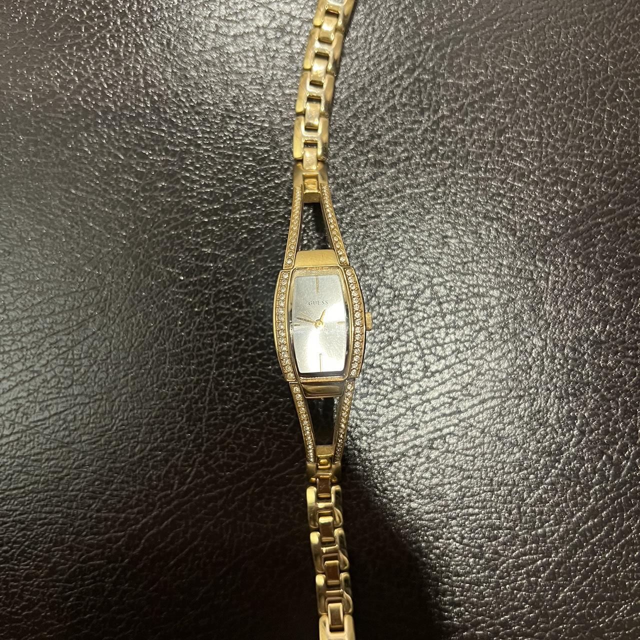 Vintage guess watch women’s dainty with rhinestones - Depop