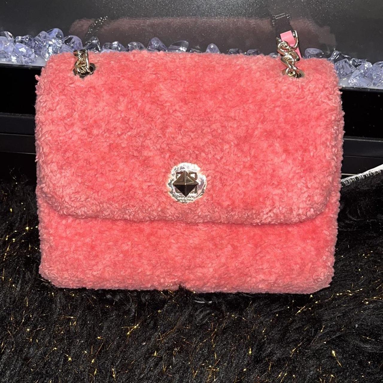 Brand New Without Tags Kate Spade faux fur purse. - Depop