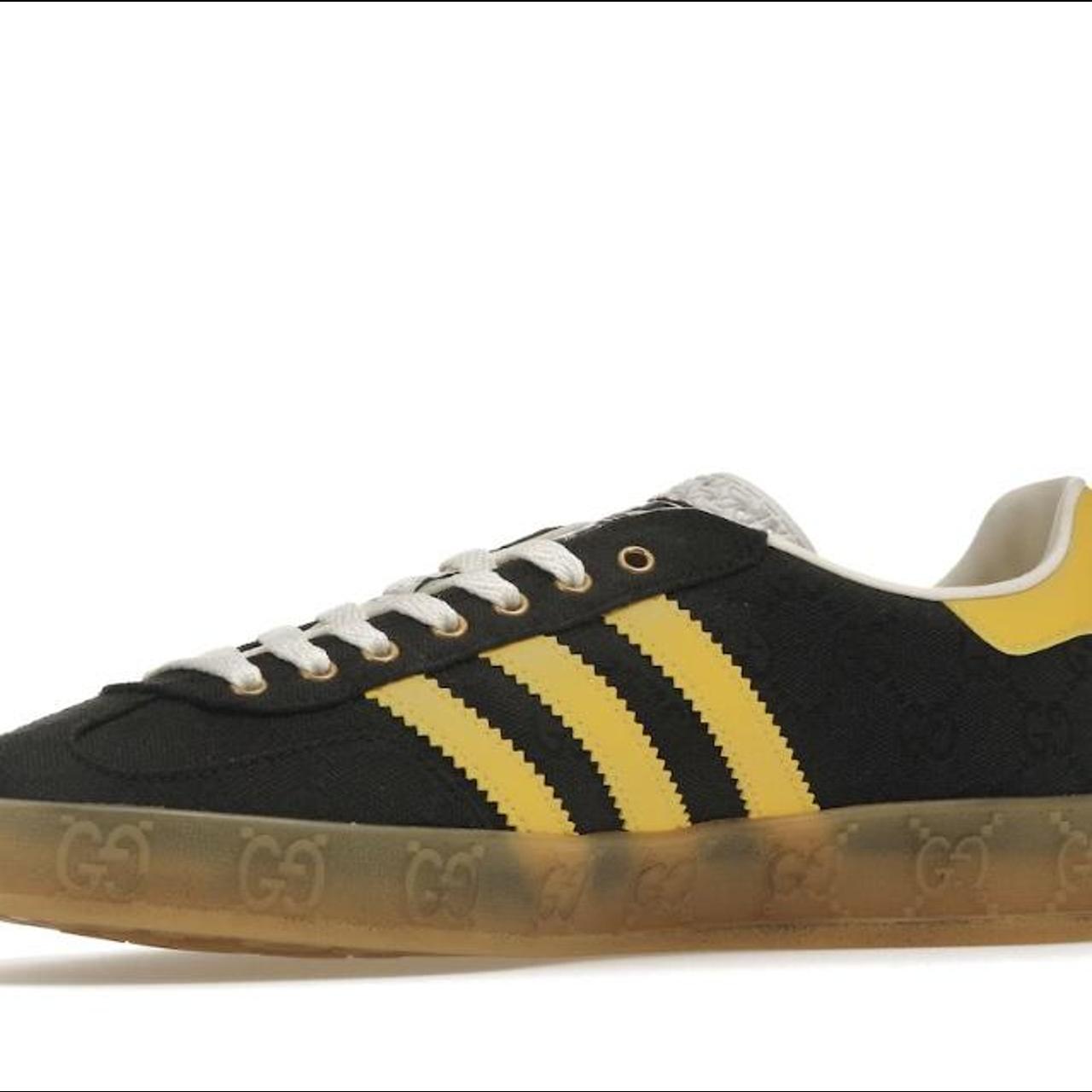 adidas gazelle black yellow