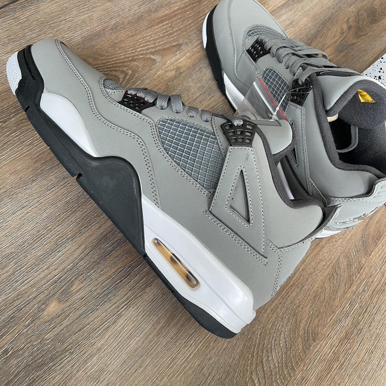 grey jordan 4's
