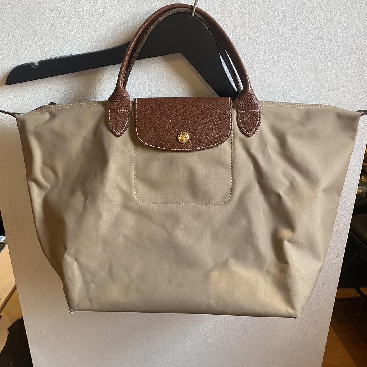 Longchamp Le Pliage bag. Large size with short... - Depop