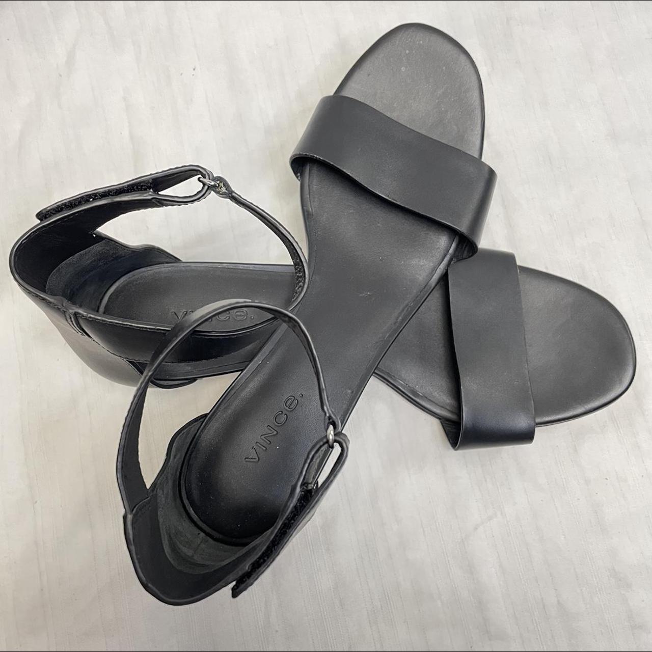 Vince rita leather store ankle strap sandals