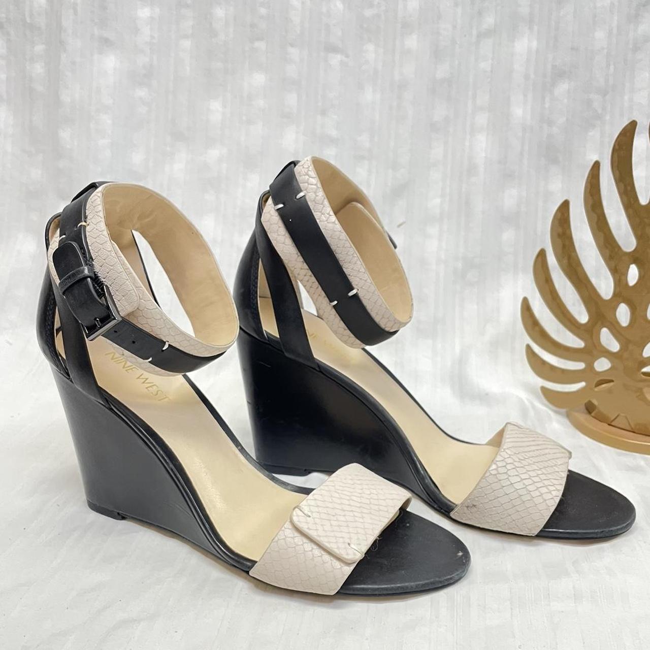 Nine west wedge store pumps