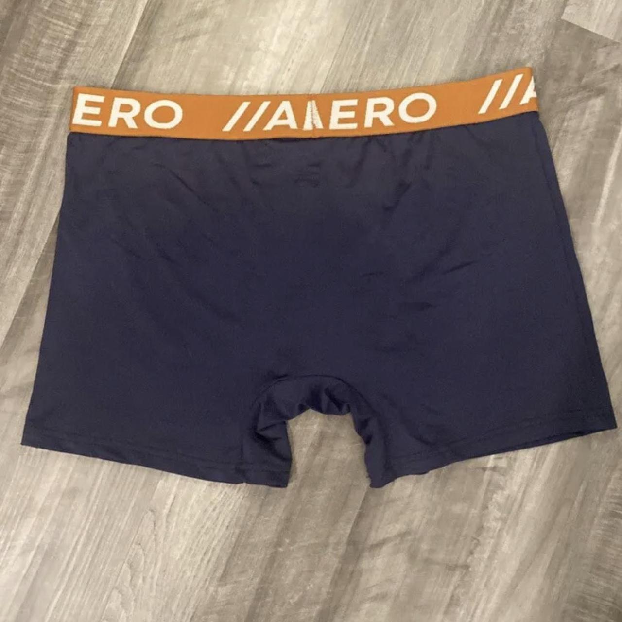 Aeropostale Men's Blue and Orange Boxers-and-briefs | Depop