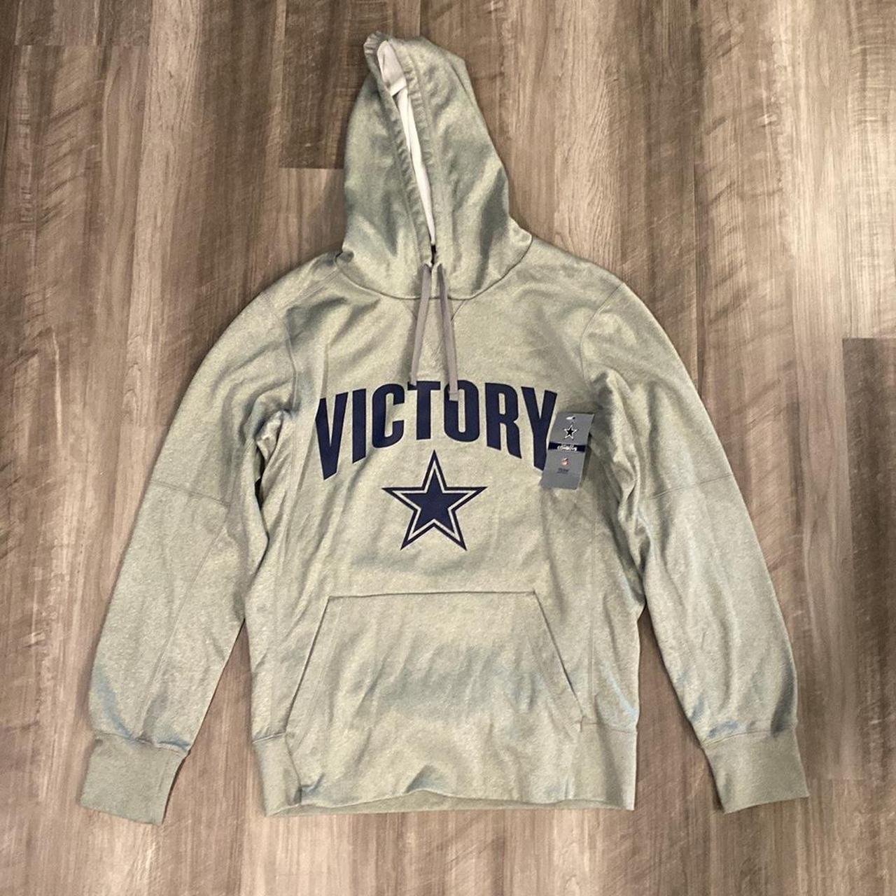 Nike Men's Dallas Cowboys Victory Logo Grey Pullover Hoodie