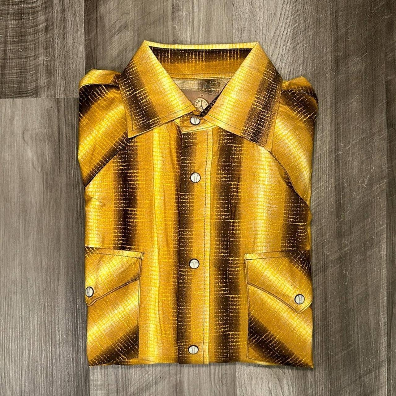 Yellow pearl sale snap shirt