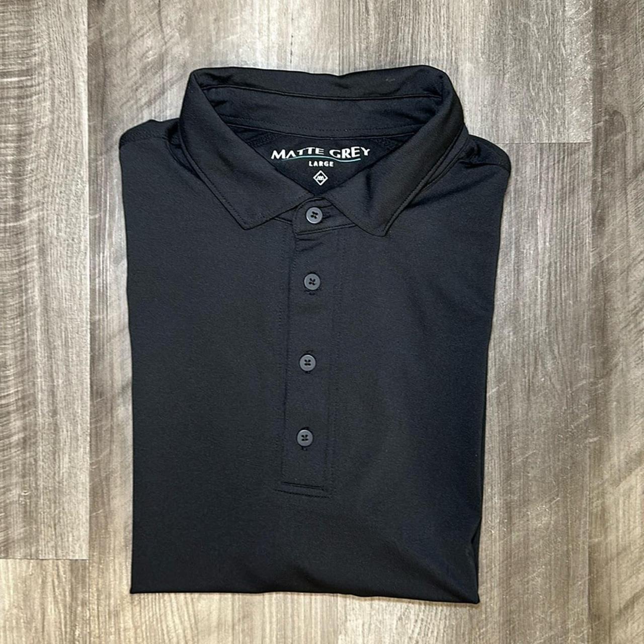 matte grey golf shirts