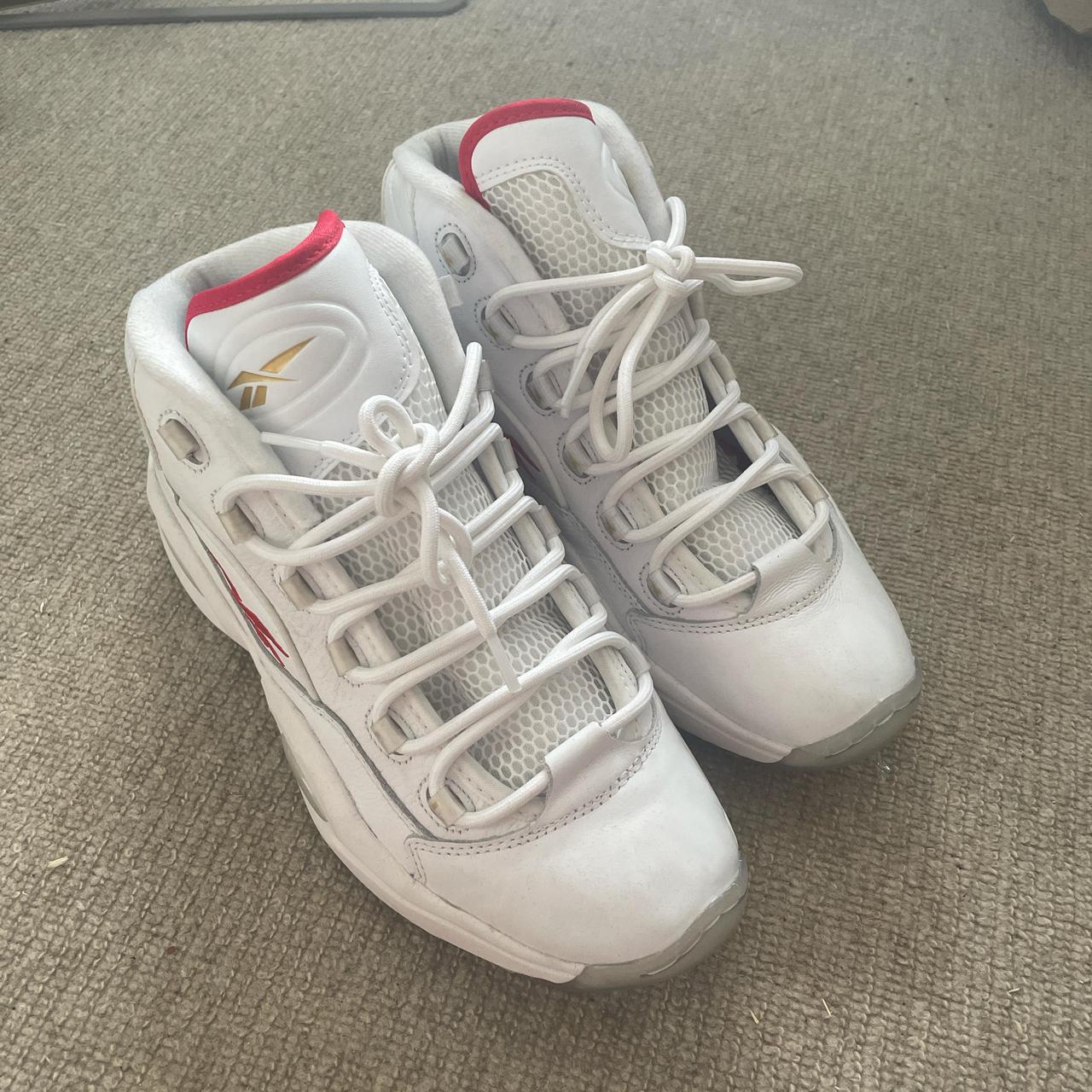 Reebok Question Mid Red and white, Iverson x