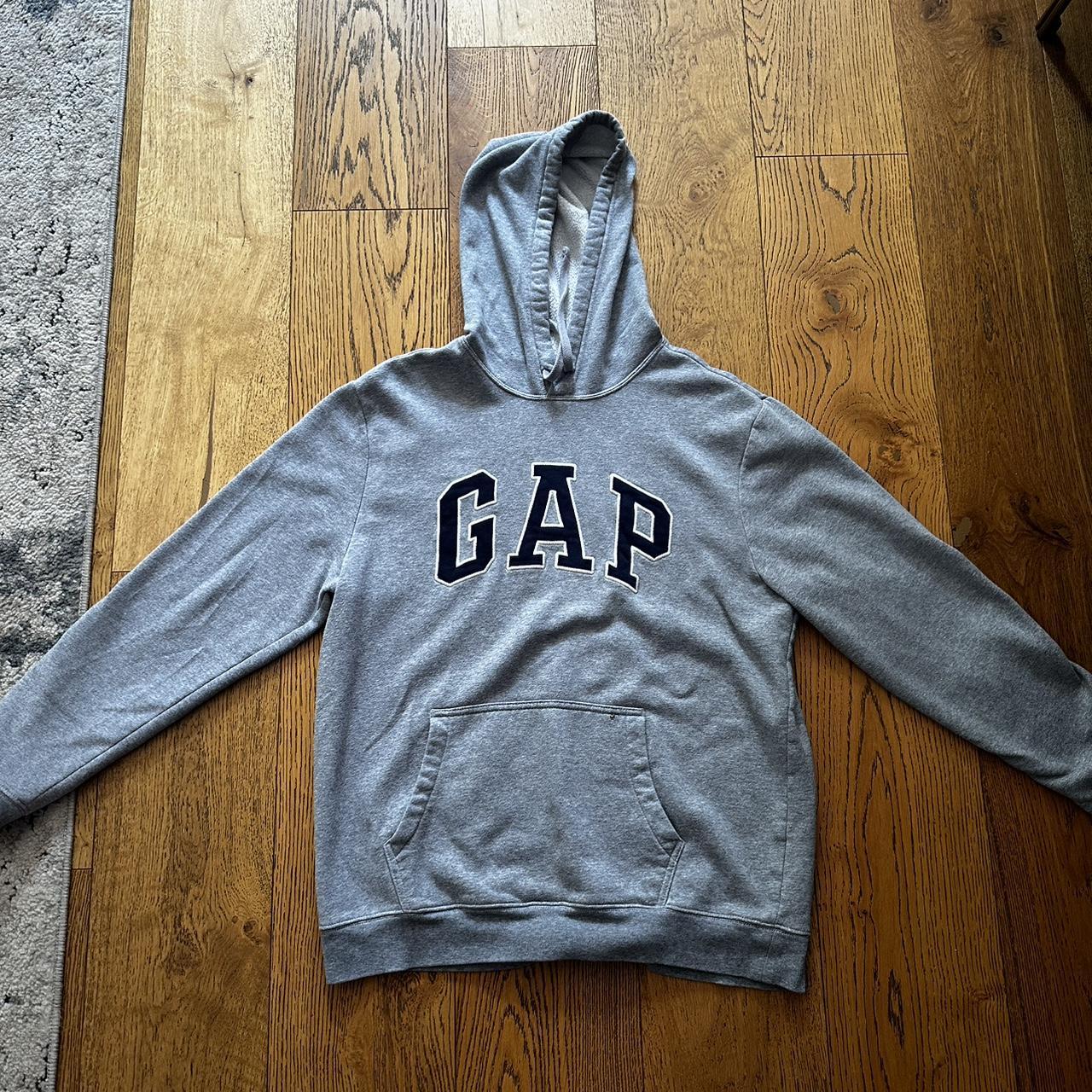 Large grey gap hoodie, great condition, barley used... - Depop