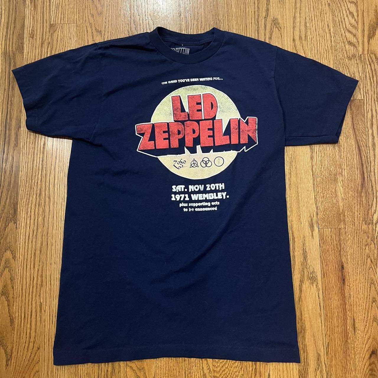 Led Zeppelin 1971 Wembley Tour Shirt The Band Depop