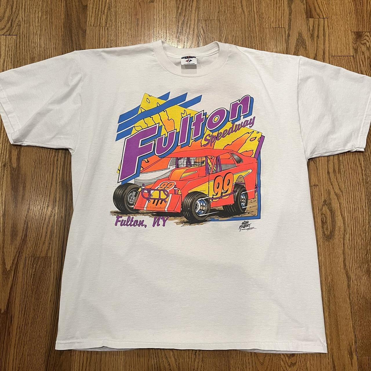 お中元 お歳暮 お年賀 夏 冬 年末年始のご挨拶 ギフト 通販な Vintage 1999 Fulton New York Dirt Racing T-Shirt  | Depop トップス