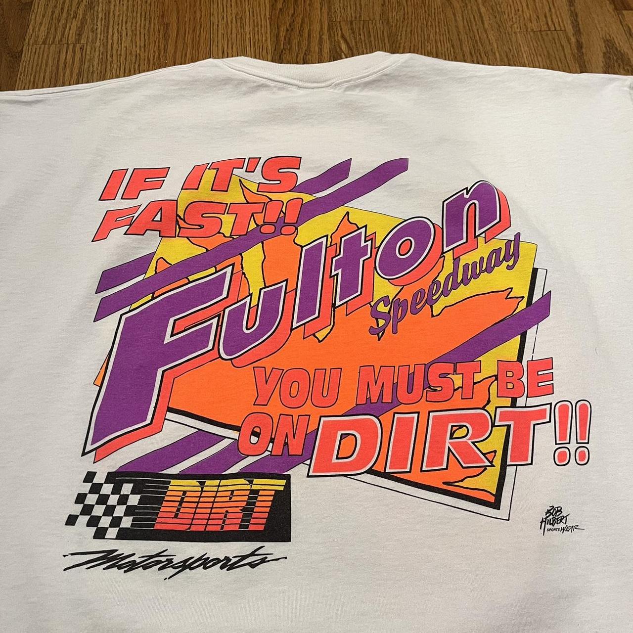 Vintage 1999 Fulton New York Dirt Racing T-Shirt  | Depop