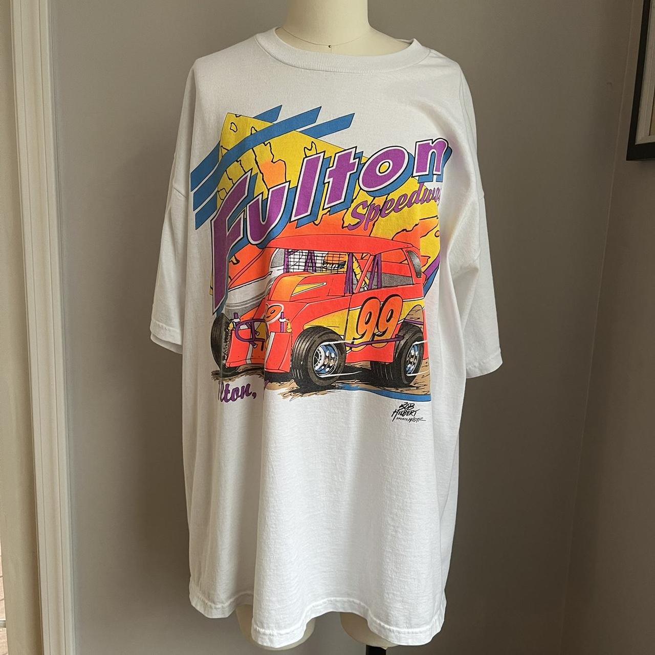 Vintage 1999 Fulton New York Dirt Racing T-Shirt  | Depop