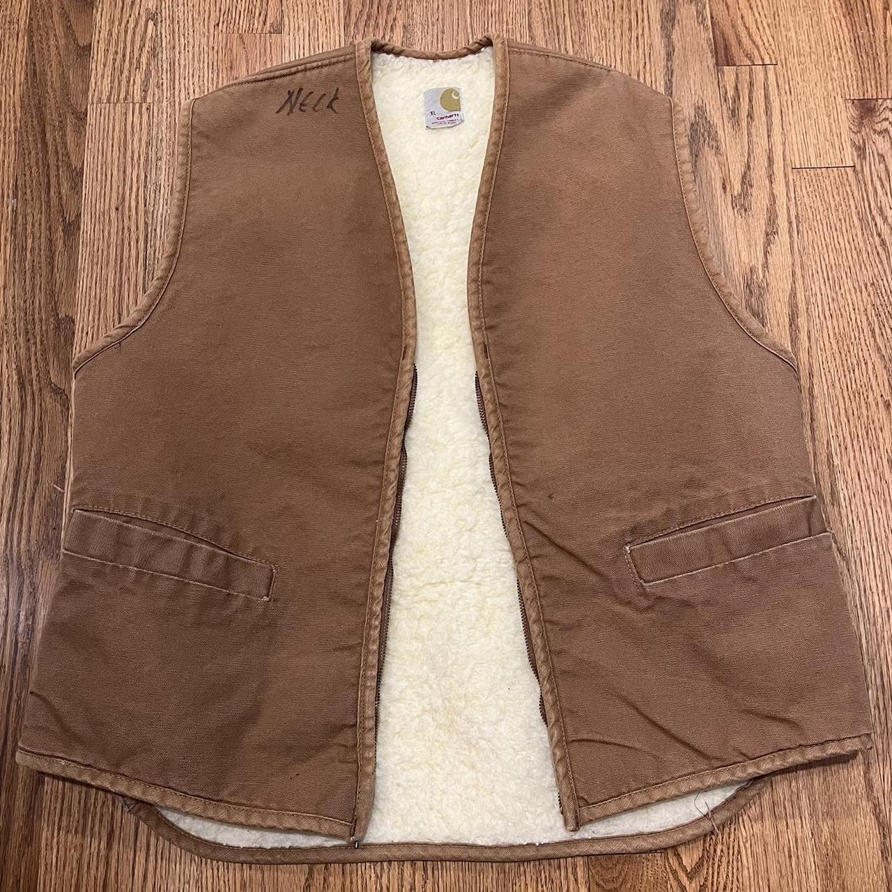 Sherpa Vest Vintage Carhartt Gilet Vintage Carhartt Sherpa Lined