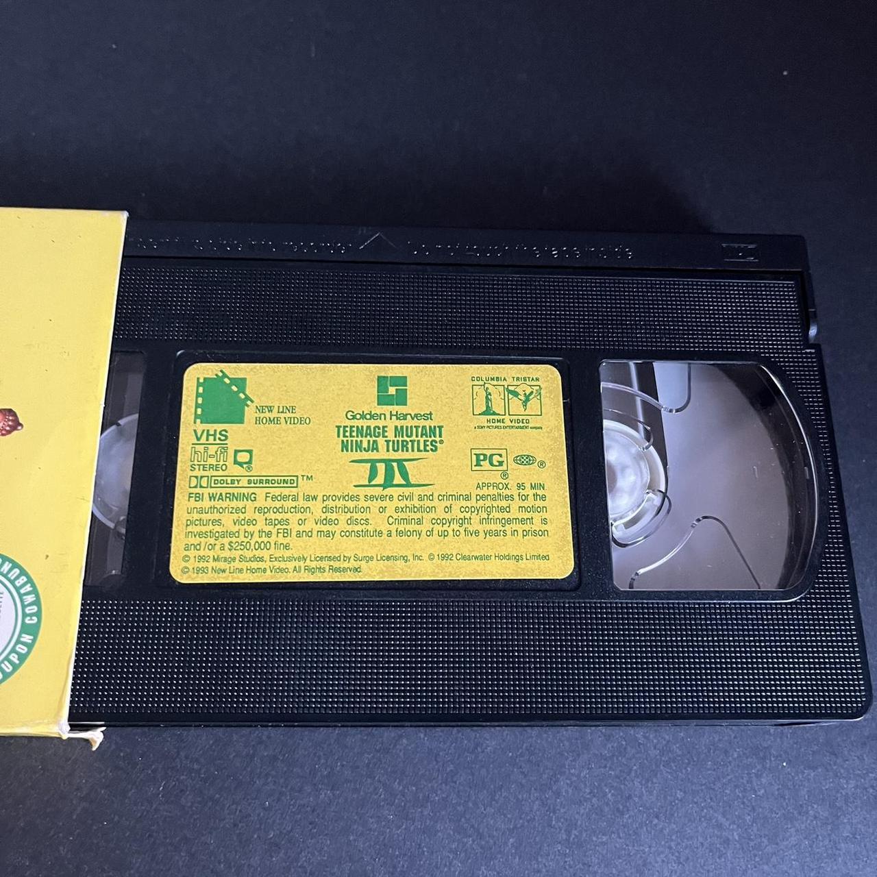 Teenage Mutant Ninja Turtles III 3 VHS 1993 Tape | Depop