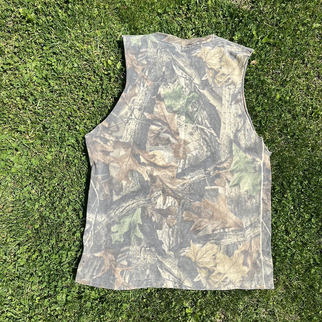 Chase Authentics Men's Brown and Green Vest Depop