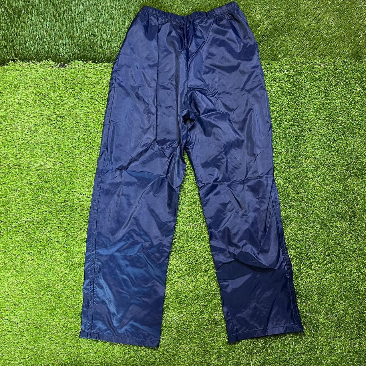 90s Vintage Adidas Trefoil Track Pants Navy... Depop