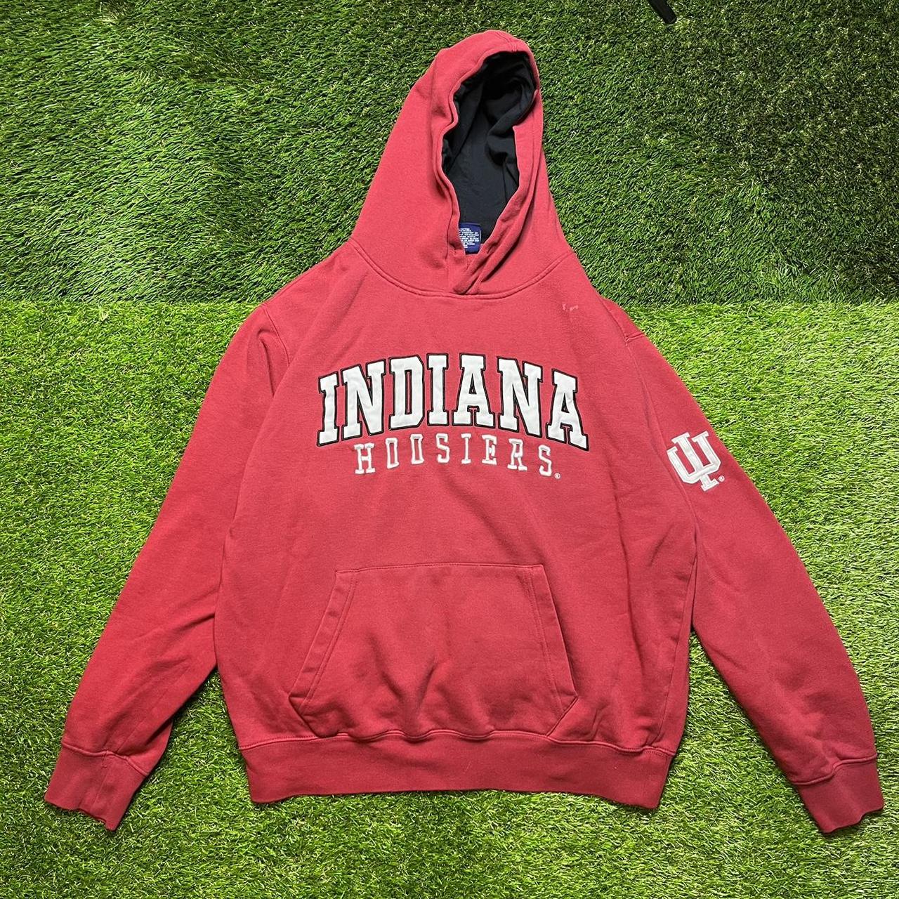 90s Vintage Indiana University IU College Hoodie... - Depop