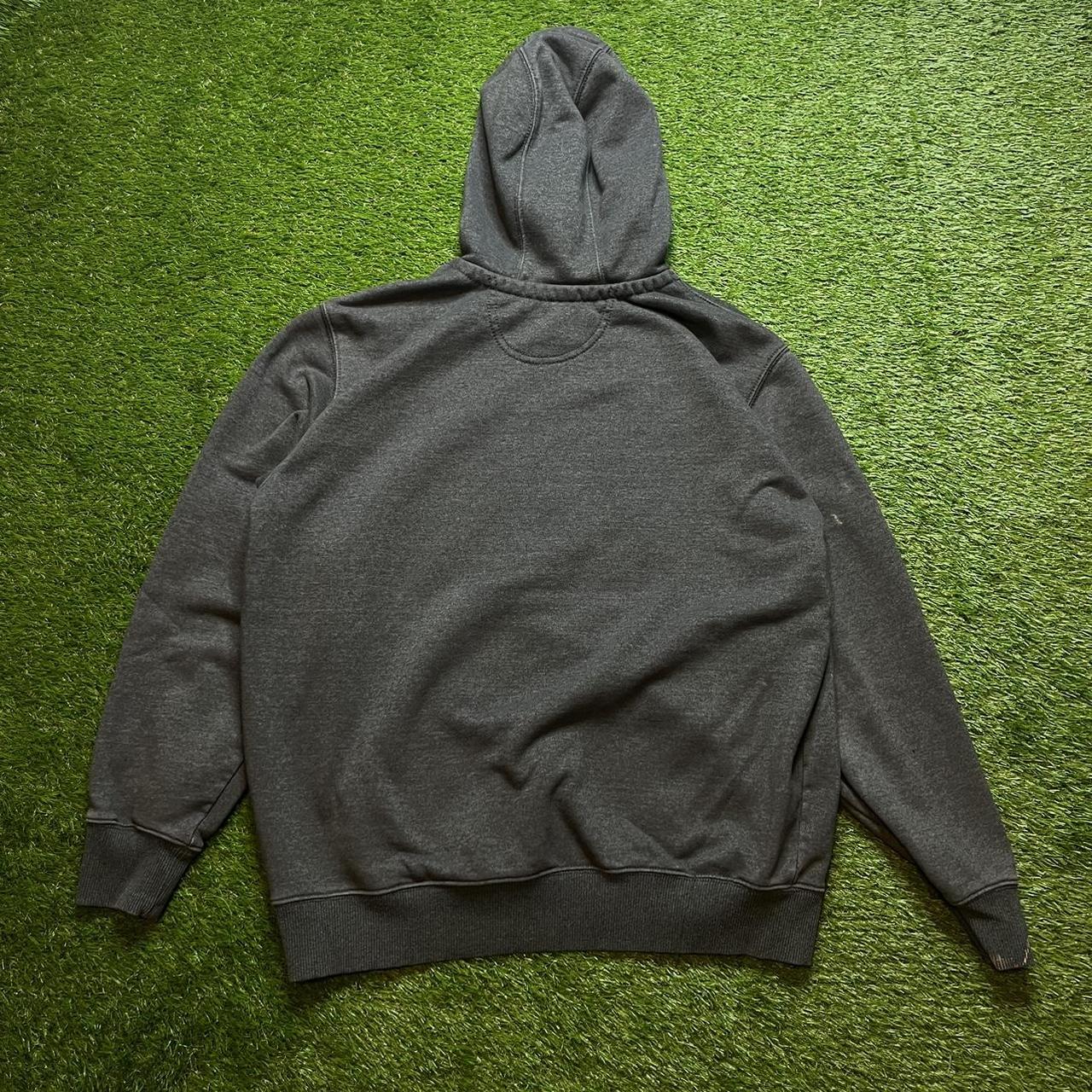 Y2K Carhartt Dark Grey Basic Hoodie Super... Depop