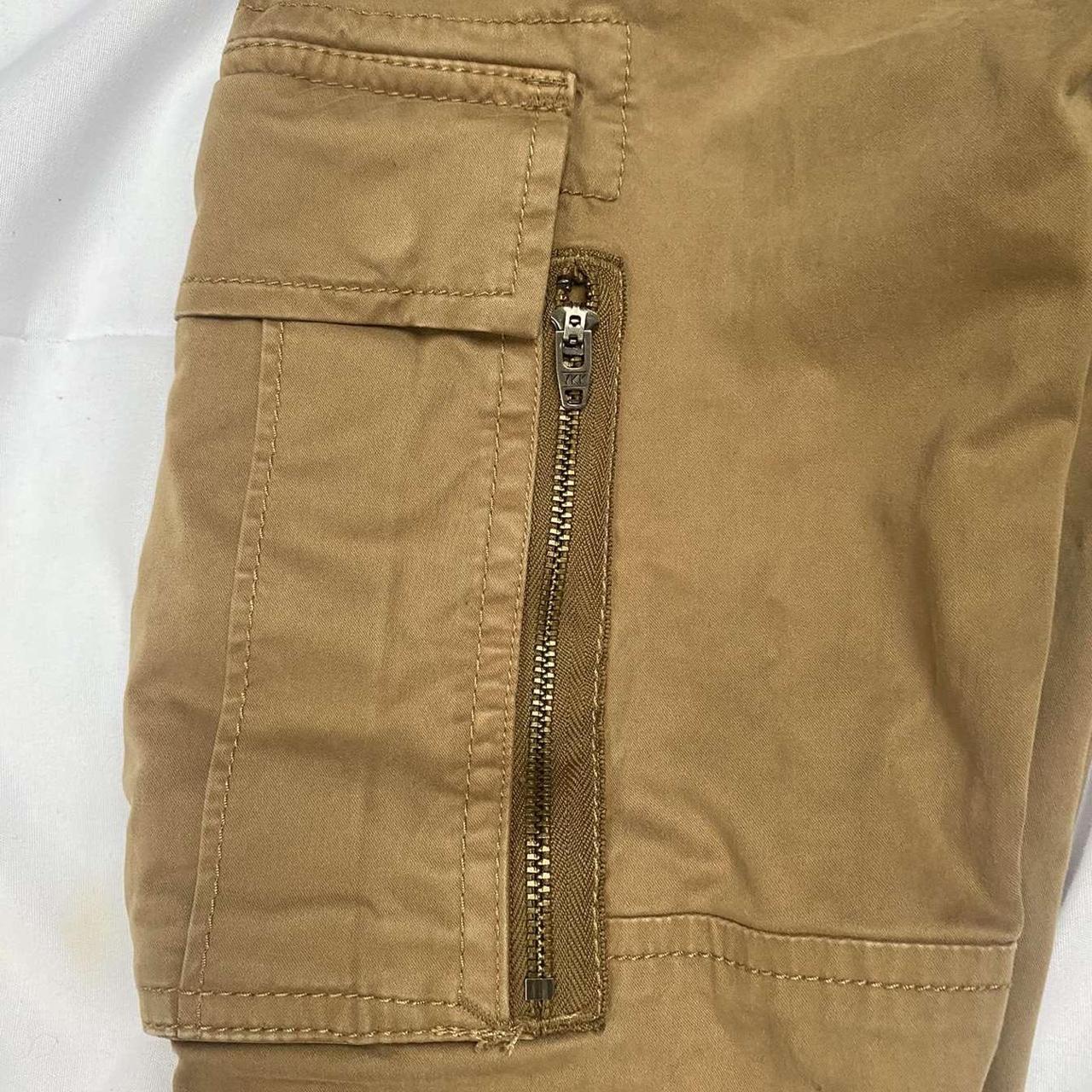 slim fit medium mens SUPERDRY brown cargos, bought... - Depop