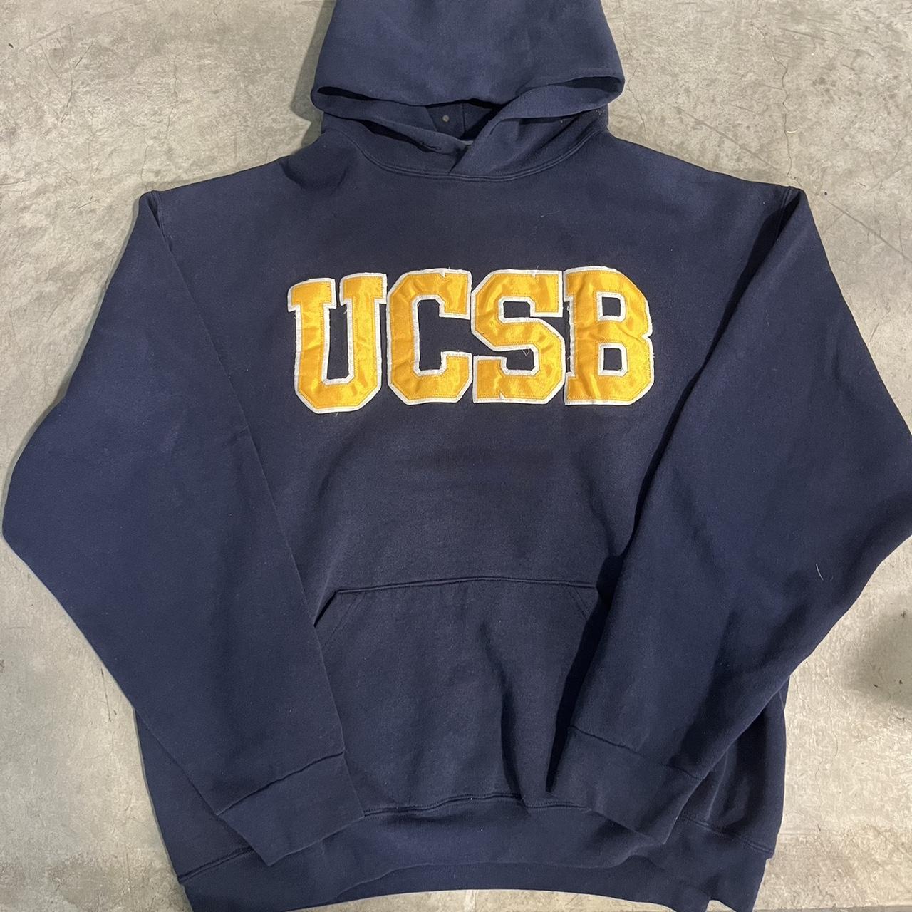 UC Santa Barbra College Embroidered Hoodie Size... - Depop