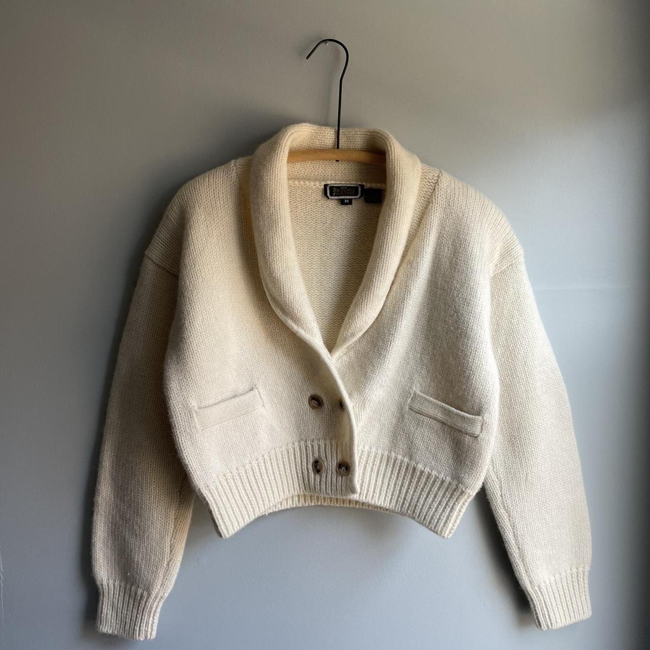 Lacoste Women's Cream Jumper Depop