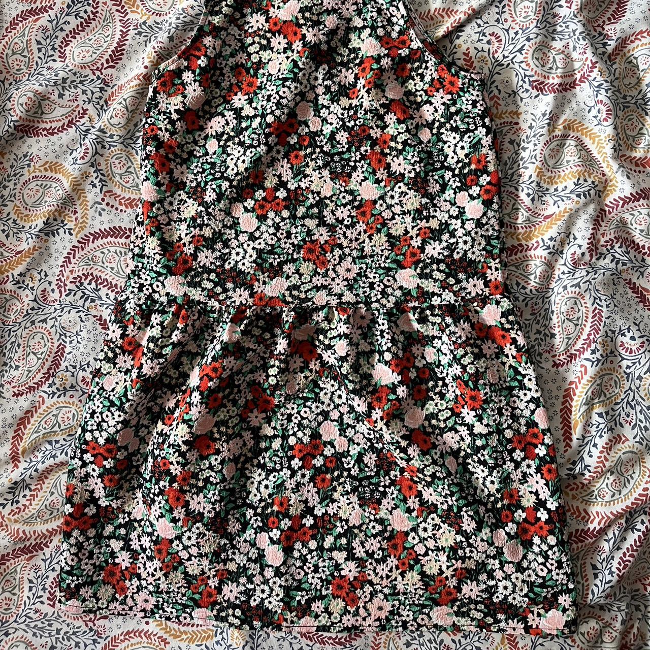 Floral H&M oversized dress, you can easily pair it... - Depop