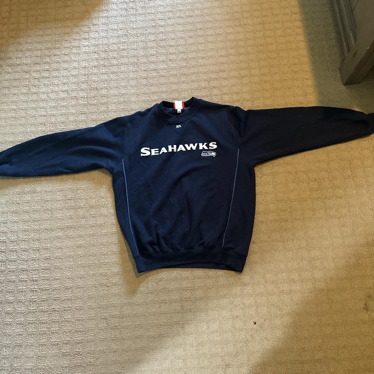 Vintage Seattle Seahawks Crewneck Sweatshirt - L - Depop