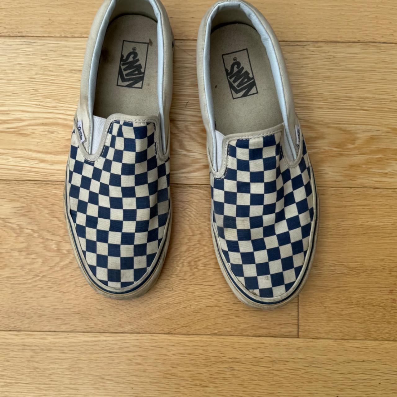 Off white vans checkered deals