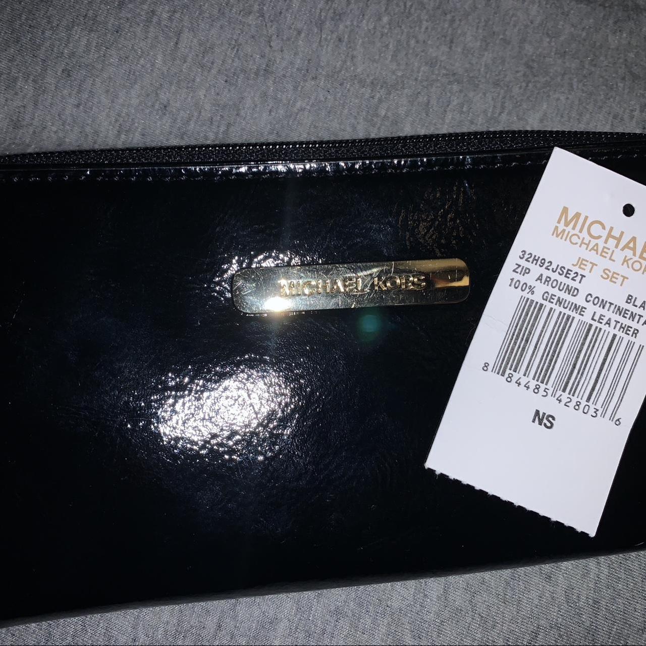 Michael Kors Women's Black and Gold Wallet-purses | Depop